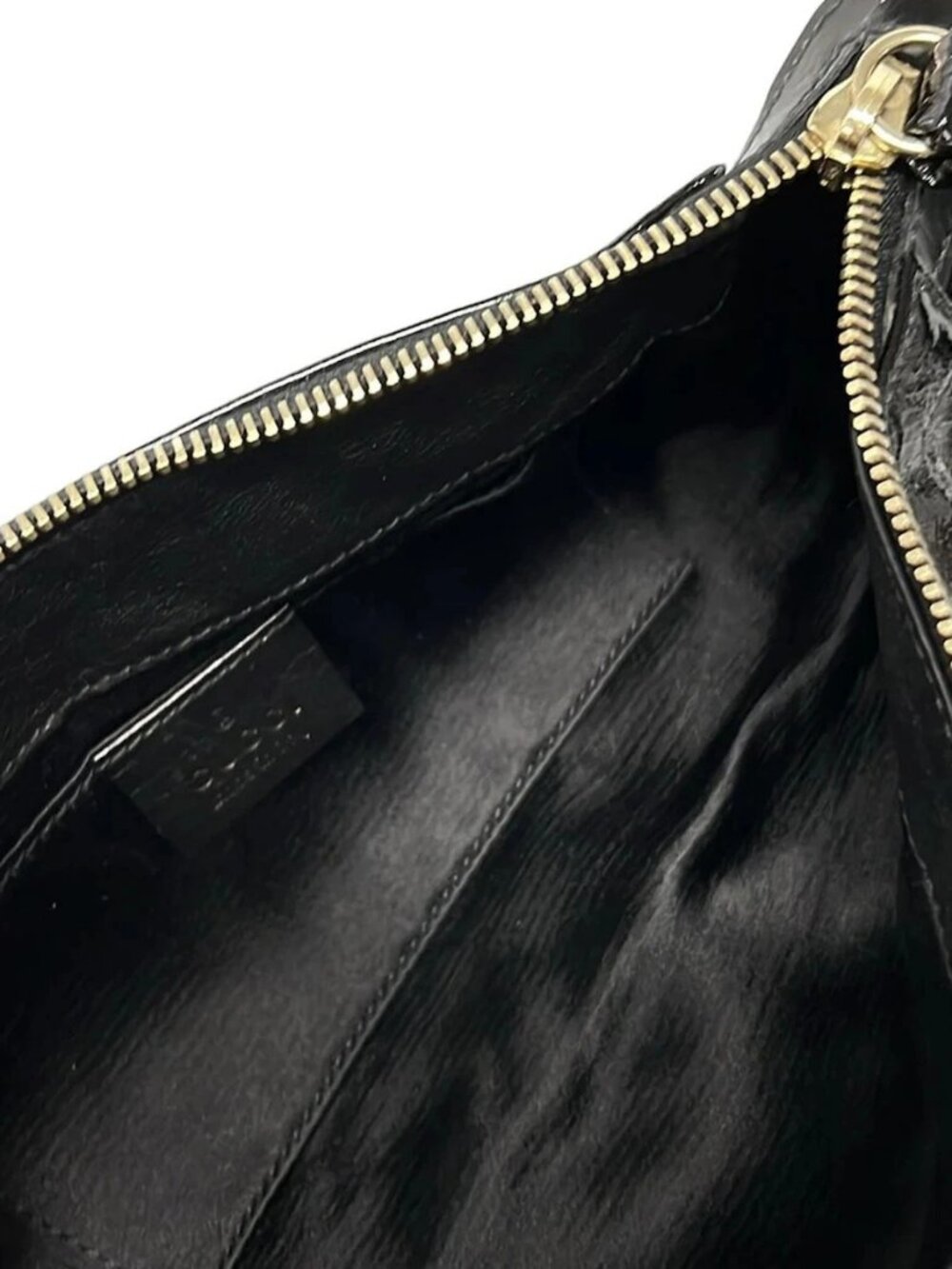 GUCCI Hysteria 203632 Black Patent Leather Clutch Bag - Picture 7 of 11